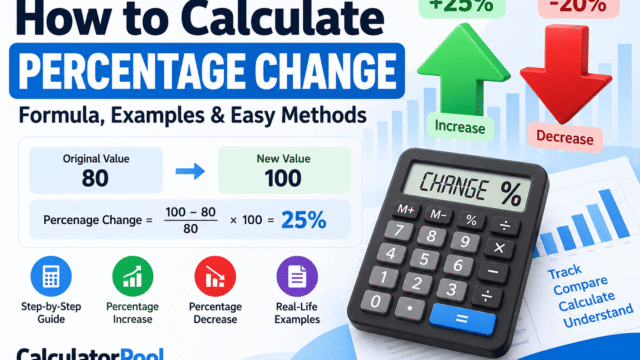 How to calculate percentage change formula with increase and decrease examples