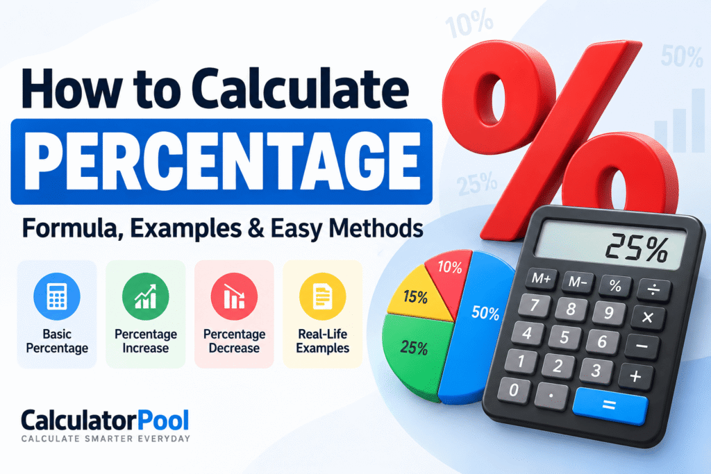 How to calculate percentage formula with examples and calculator