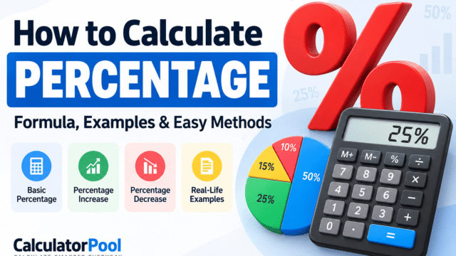 How to calculate percentage formula with examples and calculator